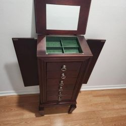 Jewelry Armoire / Jewelry Chest  With Drawers