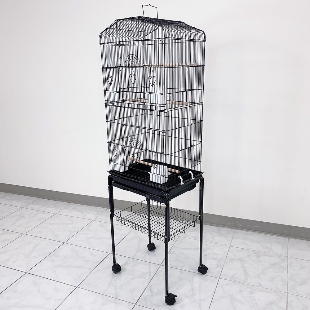 Brand New $60 Bird Cage with Rolling Stand 18x14x60” Parrots Lovebird Cockatiel Parakeets