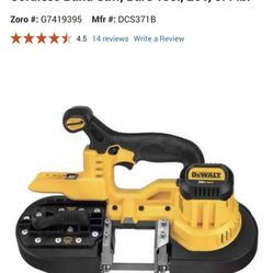 DEWALT 20V MAX Cordless Band Saw (Tool Only)