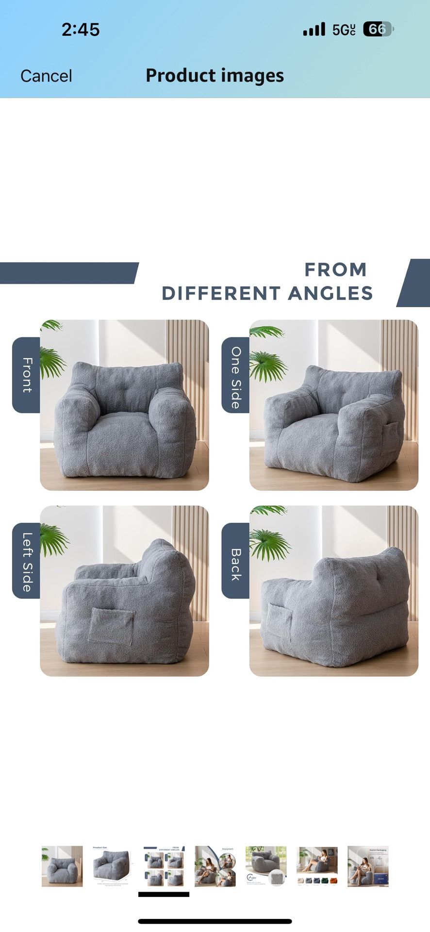 Bean Bag Chair. Retail $104
