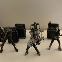 KISS Alive Figures Full Set Plus Free Paul Stanley Plush Doll