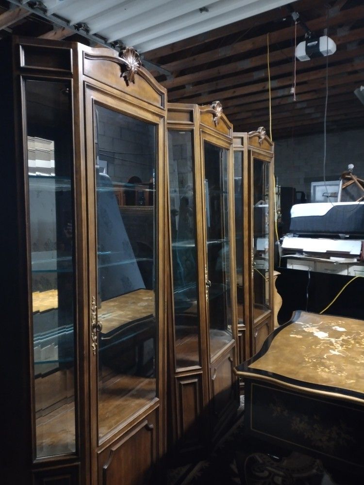 3 Curio Cabinets