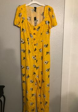 Beautiful summer mustard jumsuit size M