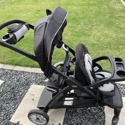 Standing/Sitting Double Stroller (chicco Bravo For 2)