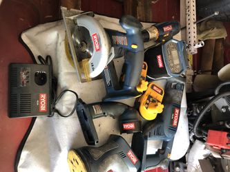 Cordless Ryobi tools +radio