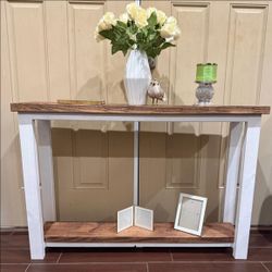 New All Wood Console Tables