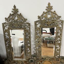 Antique Brass Candle Sconce
