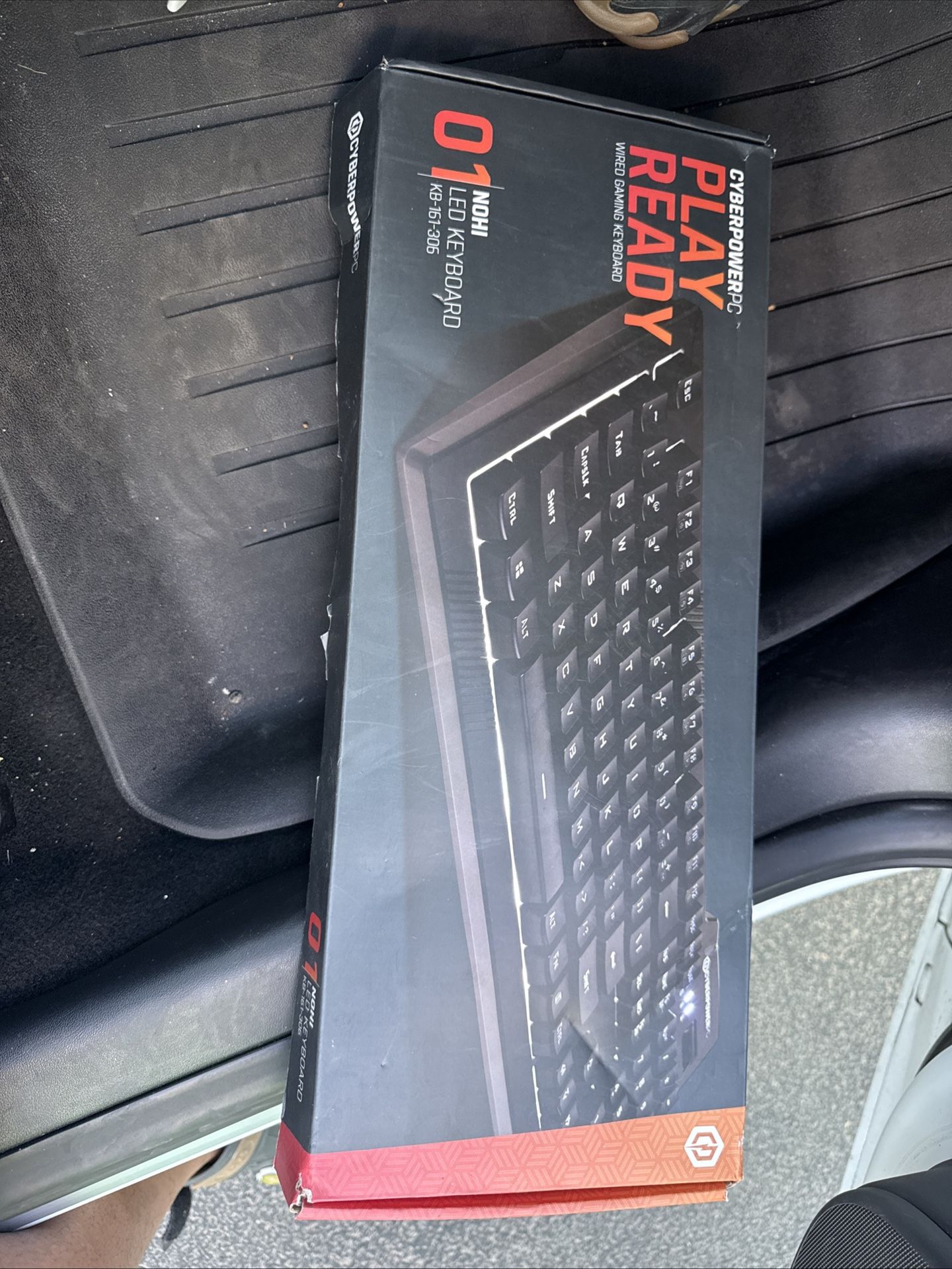 CyberPowerPC 01 Play Ready Gaming NOHI LED Wired Keyboard KB-161-306