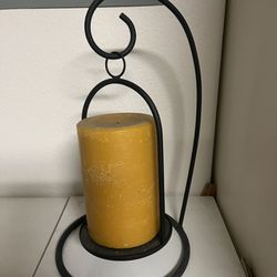 Wrought Iron Hanging Candle Holder