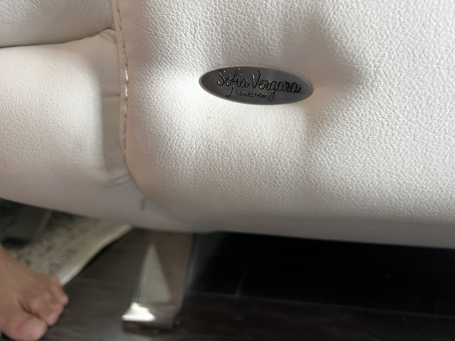 White Leather Sofa