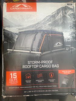 CargoSmart 15 Cu. Ft. Storm-Proof Rooftop Cargo Bag – NEW
