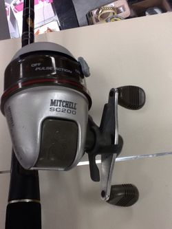 USED Mitchell SPIDERCAST SM200 1AR Fixed Spool Reel with Fishing Line for  Sale in Houston, TX - OfferUp