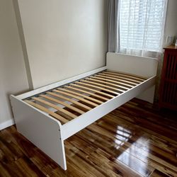 Ikea Slakt Twin Size Bed With Mattress 