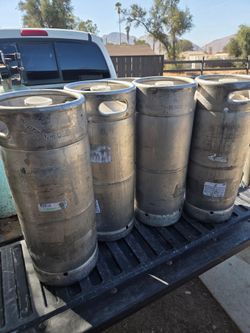 Anheuser-Busch Stainless Steel Beer Kegs (4)