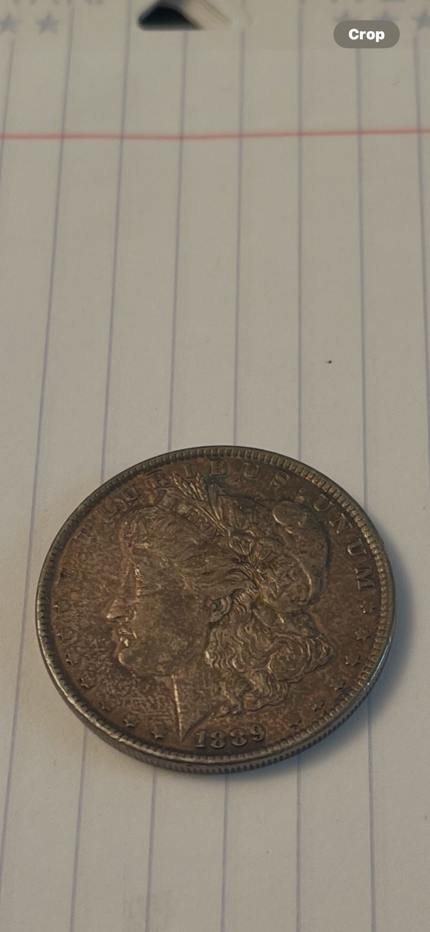 1889 US MORGAN SILVER DOLLAR