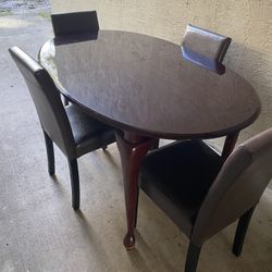 Wooden table, folding