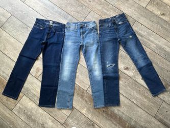 Boys Jeans Lot Size 14 Slim Old Navy (2) Sonoma (1) EUC