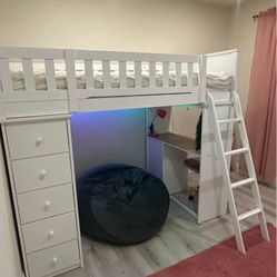 Loft bed.