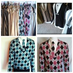 Men Knit Sweater Vest/Tie Set! (Sm-XXL )-$49ea.