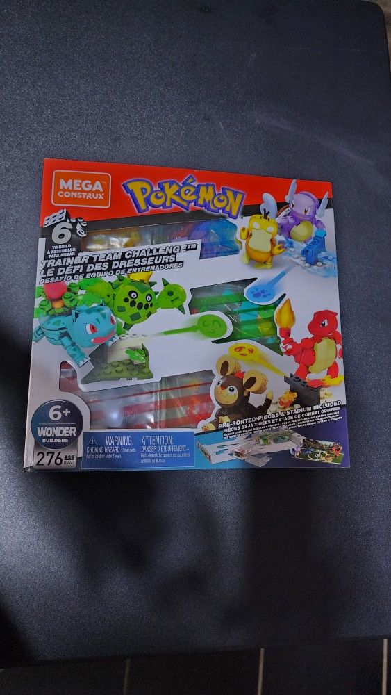 Mega Construx POKEMON - Trainer Team Challenge - 6 Figure Building Set - 276 Pcs
