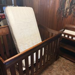 Crib, Changing Table, Mattress 