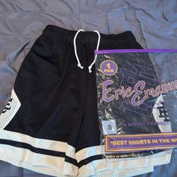 Eric Emanuel EE Black/Cream Shorts SMALL