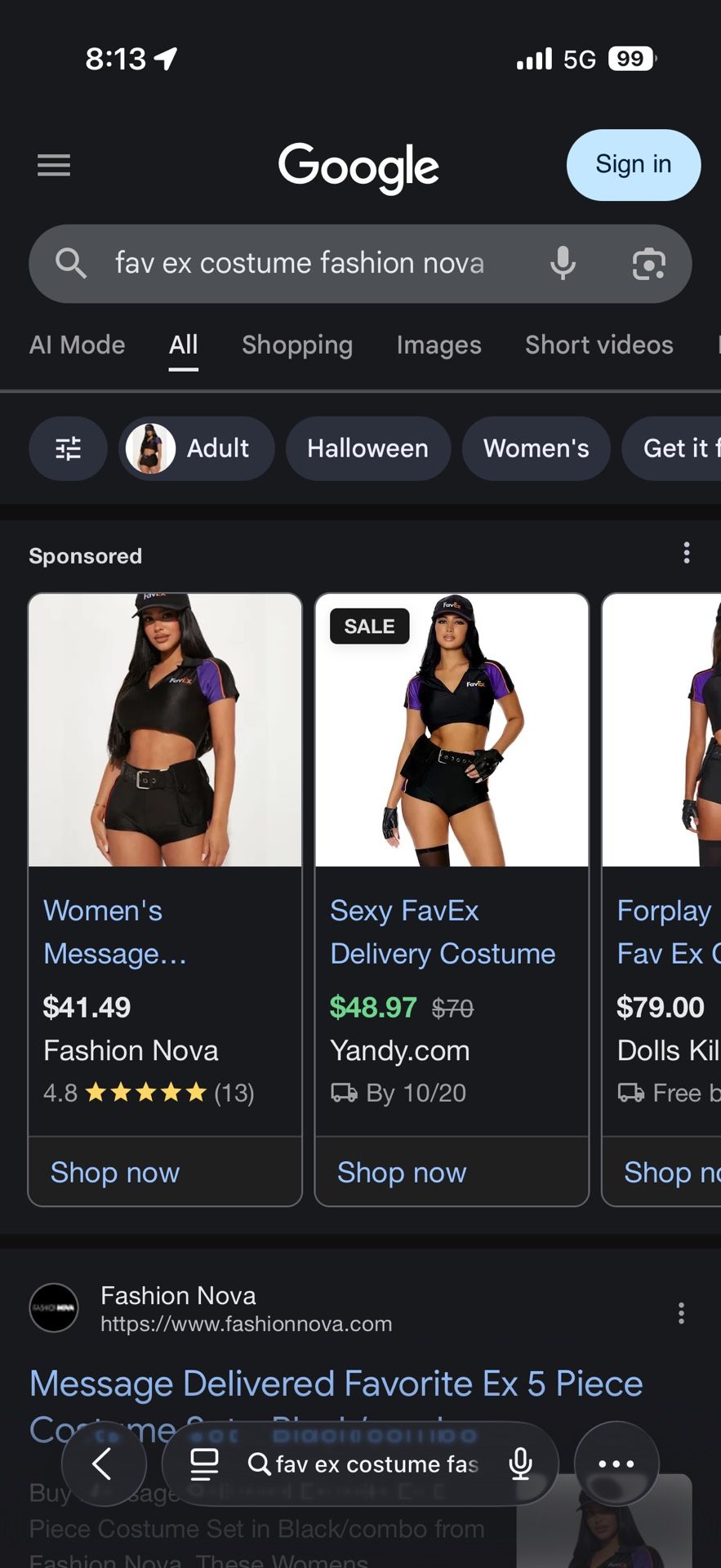 Favex Costume 