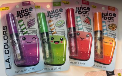 L.A. Colors Juice Bar Lip Oil Set of 4