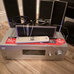 Sony sound system with subwoofer