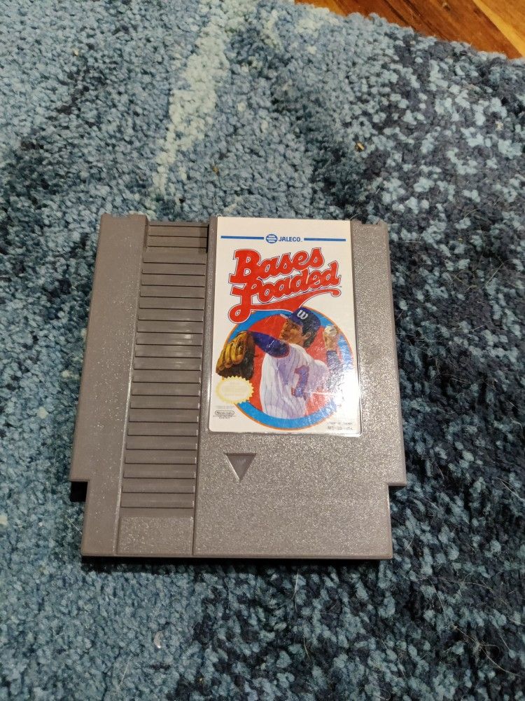 Nintendo Original Nes Baseball Bases Loaded Game