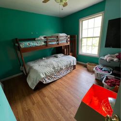 Heavy wooden bunk Bed