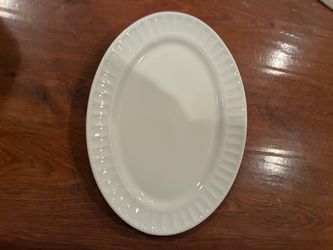 White Oval Ceramic Serving Platter