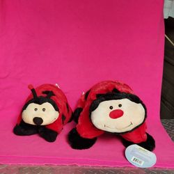 TWO NEW LADYBUG PILLOW Chums