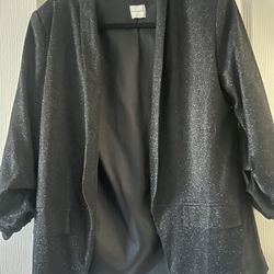 Black  Blingy Blazer