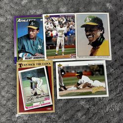 Lot of Rickey Henderson baseball cards