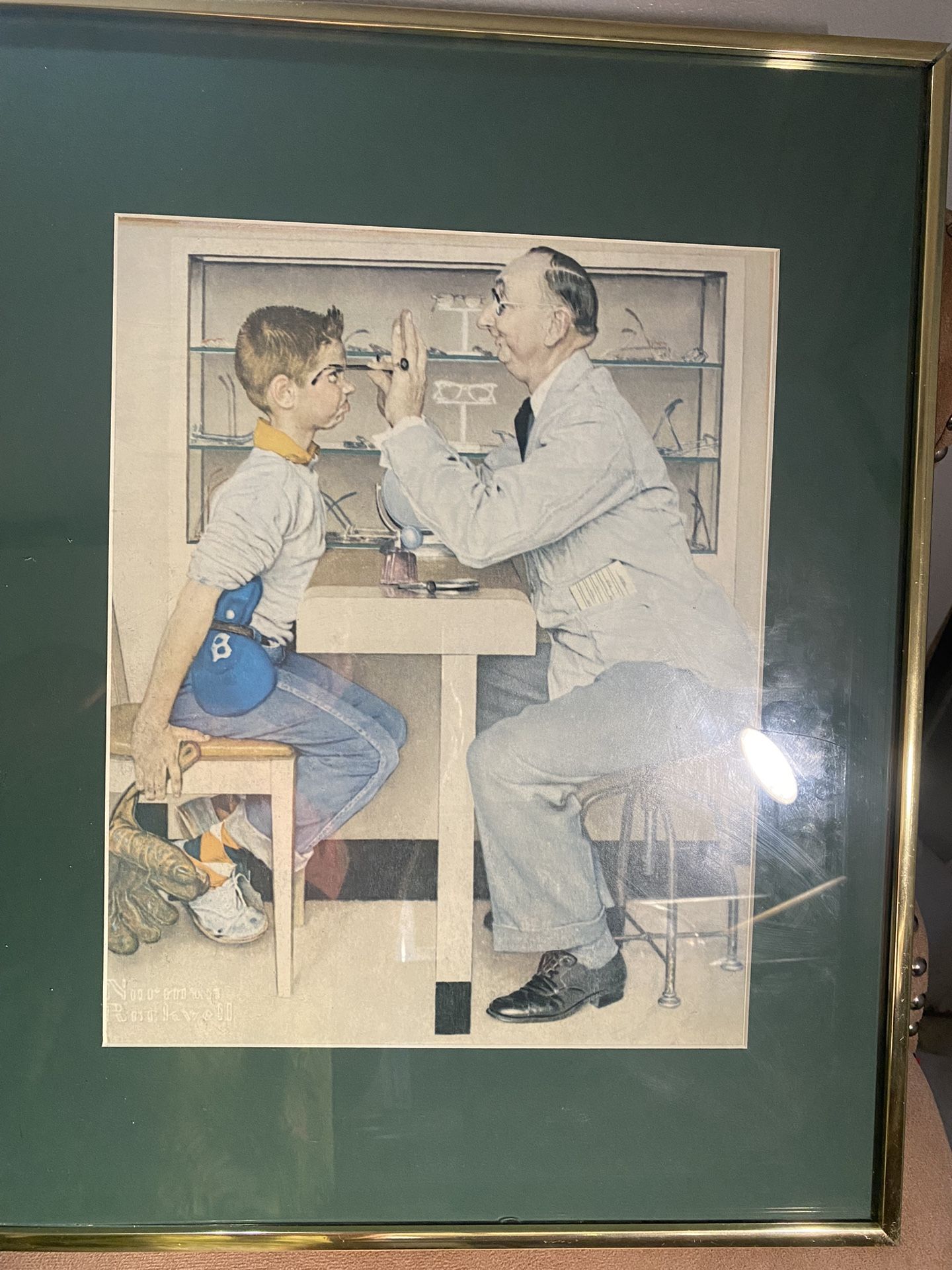 Norman Rockwell Limited Edition Print with  Signature, Framed