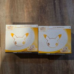POKEMON 30th celebrations ETBS elite trainer box