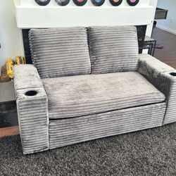 65 Inch Convertible Sofa Bed With Pull-Out Sleeper