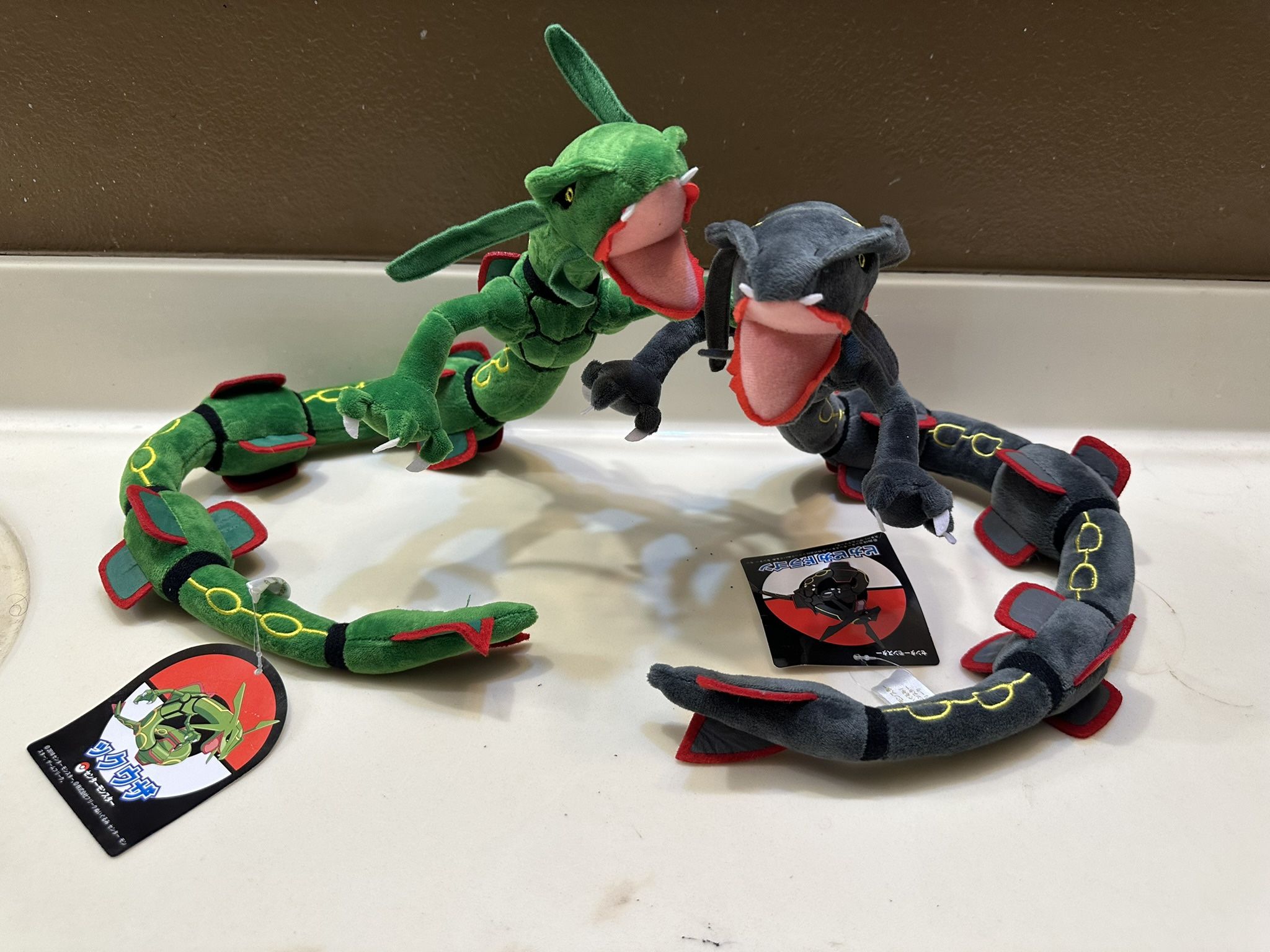 New Rayquaza And Shiny Rayquaza Pokemon Plushies Bundle