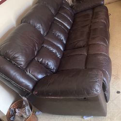Brown Recliner Sofa