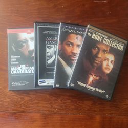 Denzel Washington 4-DVD Movie Collection - American Gangster, Bone Collector & More