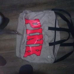 VICTORIAS SECRET  "PINK" Duffle Large Tote Bag Weekender Purse Gym Beach NWT($20)