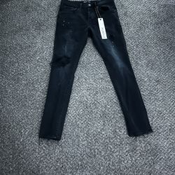 Purple Jeans Black 