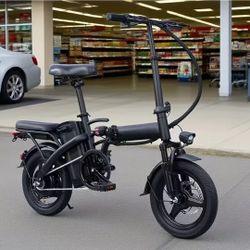 Folding Carbon Steel 330 Lb Capacity Electric Bike Bicycle