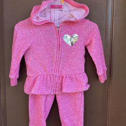 Baby Pink Hoodie Outfit 18 Months 