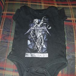 Infant Baby Bravado Metallica Onesie Bodysuit 0-6months 