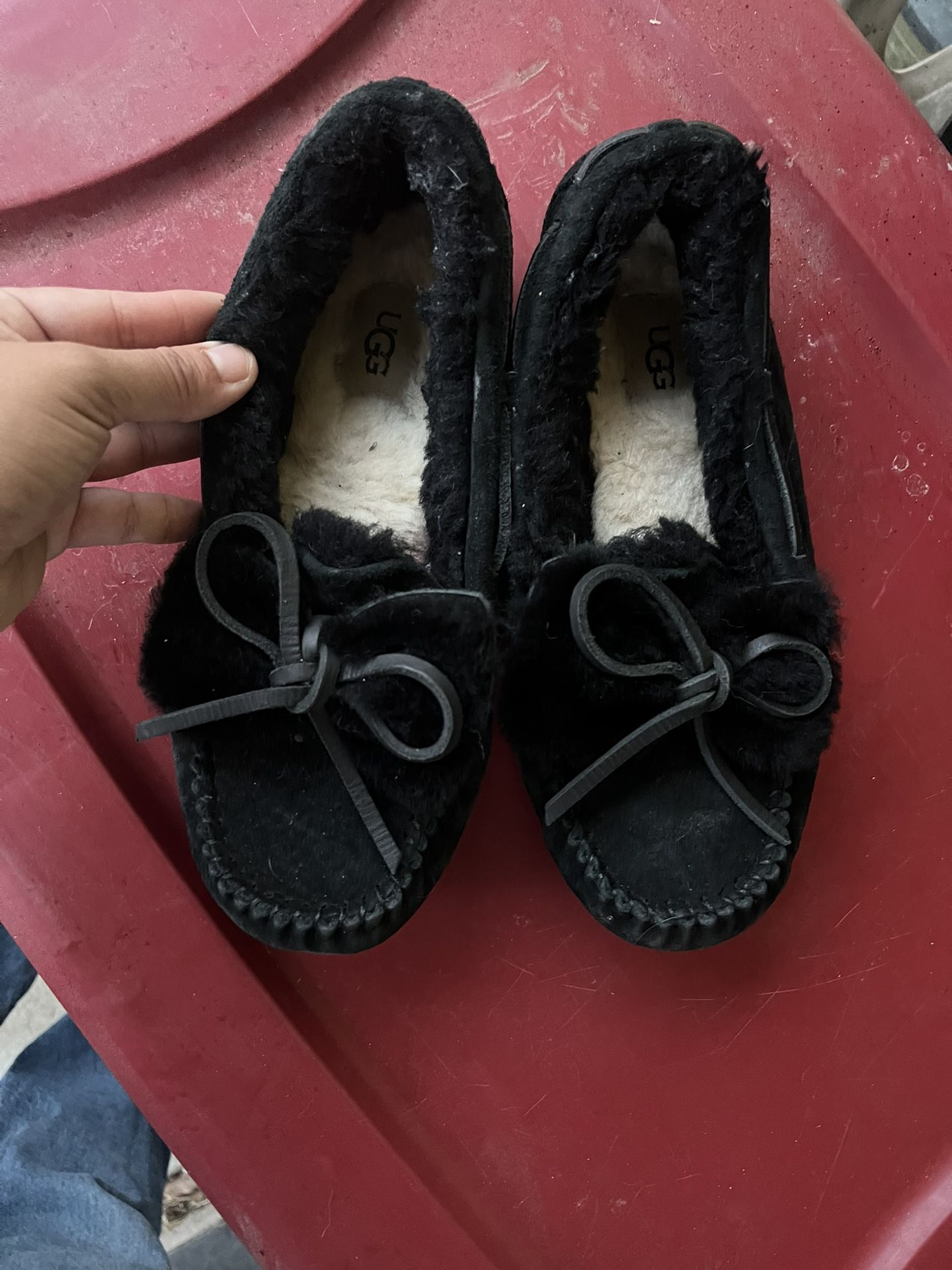 UGG Dakota Double Bow Moccasin slippers
