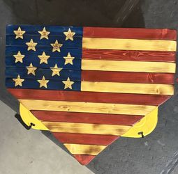 USA Flag Home Plate