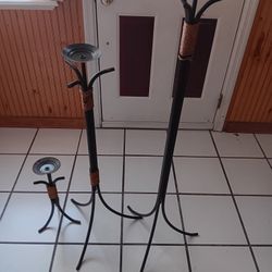 Set OF 3 Heavy Duty Candle Holders