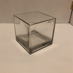 Square Glass Wedding Vase